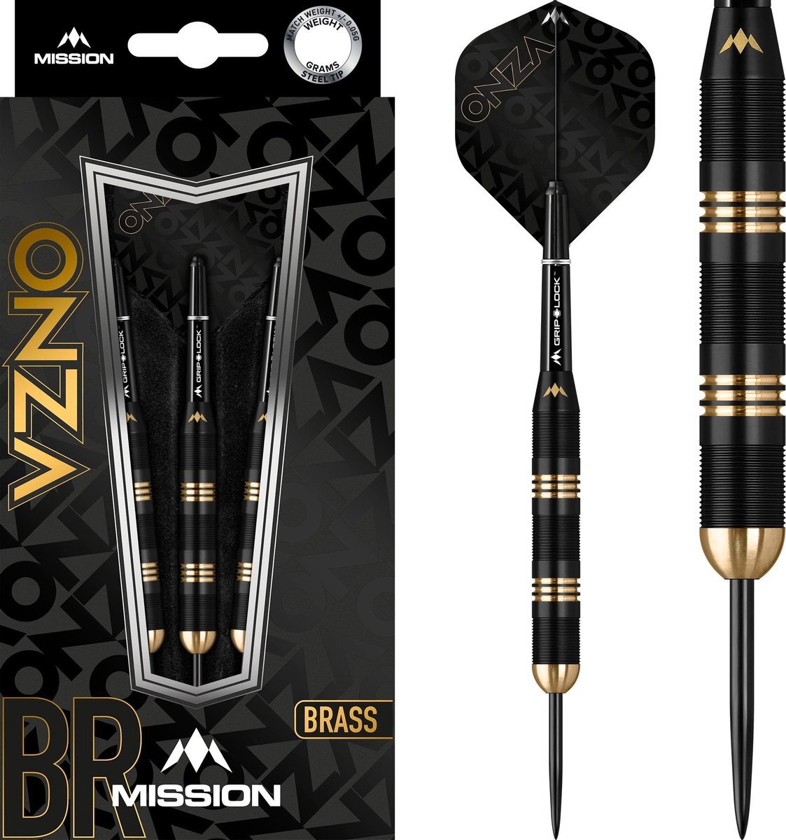 Mission Onza M1 Brass - Dartpijlen - 24 Gram