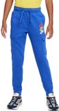 Nike Sportswear Fleece Cargo Joggingbroek Blauw Kinderen Unisex Maat 164