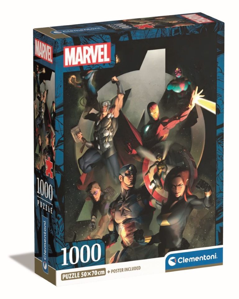 Clementoni Marvel Avengers Compact 1000 stukjes Puzzel