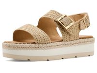 TOMS Giana Sandalen Plat - Beige - Maat 36