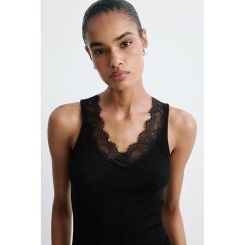Mango Top - Zwart