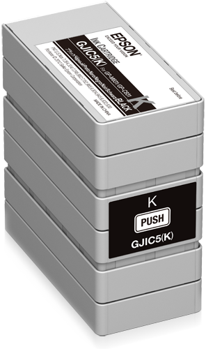Epson GJIC5(K): Ink cartridge for ColorWorks C831 and GP-M831 (Black) single pack / zwart