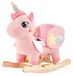 Cheval à bascule Licorne cheval à bascule Rose Pliable