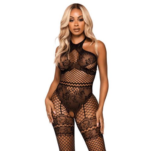 Leg Avenue Fishnet Bodysuit - Black