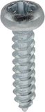 Plaatschroeven Roestvrij Staal A4 Cilindrisch Gebogen Pozidrive 3,5 mm x 16 mm DIN 7981 Zink Wit 55 stuks