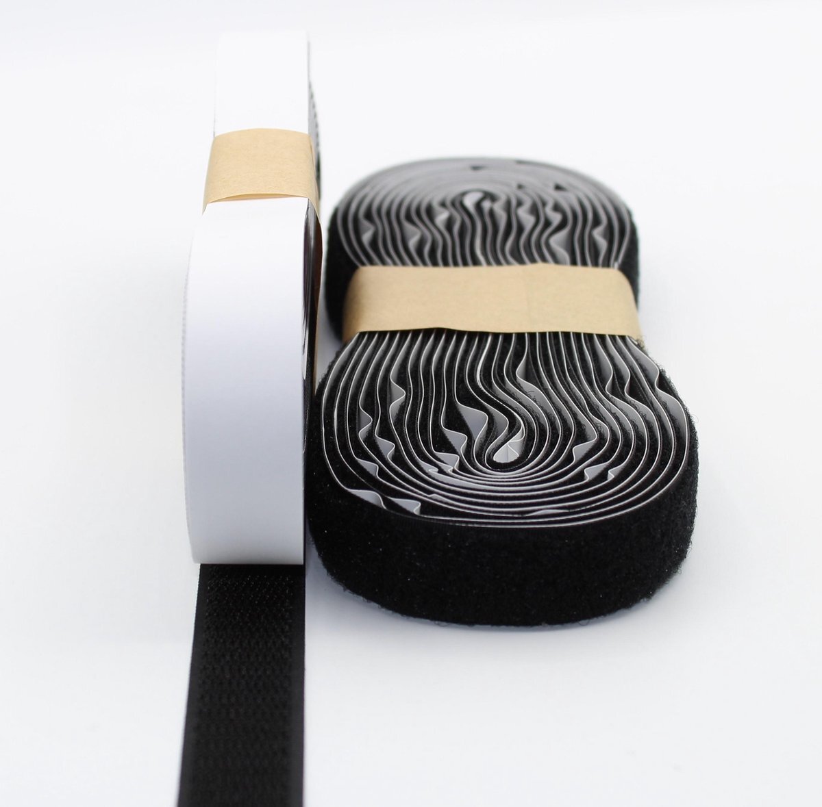 ACCESSOIRES LEDUC 5 METER Zelfklevend Klittenband – Zwarte Velcro - 2 x 5 m - 2 cm breed