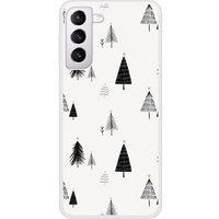 Samsung Galaxy S21 Beschermende Siliconen Case - Elegante Dennenboom