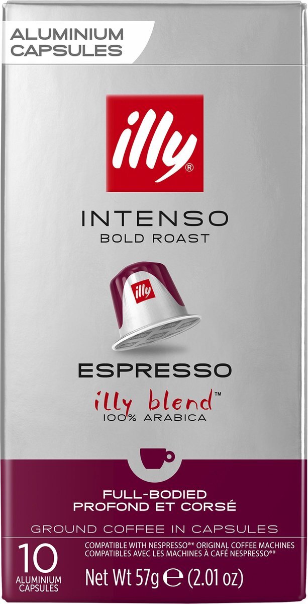 Illy Intenso Espresso Koffiecups - 10 x 10 stuks - 100 koffiecups