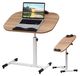 StarTech Verrijdbare laptoptafel - Hoogte verstelbaar - Kantelbare tafelblad met aanslagranden - 60 x 40 cm - Hoogte 61–95 cm - Geel