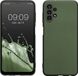 kwmobile telefoonhoesje geschikt voor Samsung Galaxy A13 4G - Back cover in metallic dennengroen