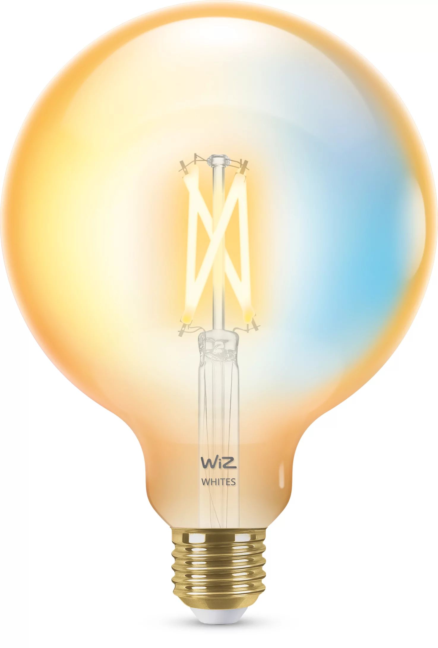 WiZ Smart LED Filament Lamp - E27 - 7W - G125 - Amber - Wi-Fi/Bluetooth