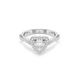 Swarovski Una Dames Ring Metaal - Zilver - 16.50 mm / maat 52