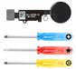 MMOBIEL Bouton Home pour iPhone SE 2020 / 8 / 8 Plus / 7 / 7 Plus (NOIR) - inclusief Outils de Réparation
