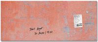 Sigel Glasmagneetbord Artverum 130x55cm Rood Mat