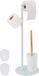Merkloos Relaxdays Witte toiletaccessoires set