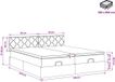 vidaXL Lit plateforme avec matelas et éclairage LED, couleur crème, 180 x 200 cm, revêtement en tissu