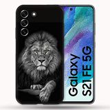 Beschermhoes Samsung Galaxy S21 FE / S21FE Beschermhoes met leeuwenmotief