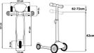 Disney 3-wheel Jeugdscooter Groen