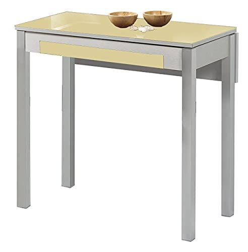 ASTIMESA Keukentafel - Beige - 90 x 50 cm (Uittrekbaar tot 90 x 70 cm)