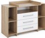 Vicco Oskar Commode – 143 x 100 cm XL met laden Wit/Sonoma