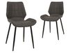 HEROU Lot de 2 chaises anthracite
