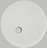 Blumfeldt Gendt bloempot buitenpot set van 2 L/XL vezelsteen wit halfrond