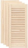 vidaXL - Portes d'armoire - avec - lamelles - 4 - pièces - 69x29,5 - cm - pin massif