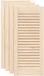 vidaXL - Kastdeuren - met - lamellen - 4 - st - 69x29,5 - cm - massief - grenenhout