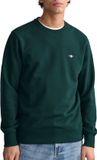 Gant Shield Crew Sweater Heren - Maat L - Donkergroen