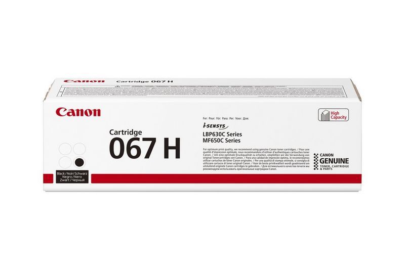 Canon 067H Black Toner Cartridge - Original - High Yield - 1 Pack