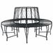 vidaXL - Boombank - Ø 160 x 89 cm - Staal - Zwart - Rond