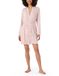 SCHIESSER Essentials badjas - dames kamerjas modal roze