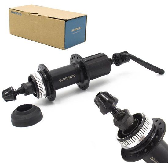 Shimano Cues - Achternaaf - Zwart - 135 mm - QR - 36H