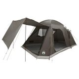 vidaXL 8-persoons Bruin Grijs Campingtent