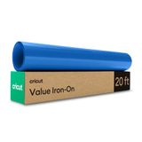 Cricut HTV Warmteoverdracht Vinyl | 6 m | Blauw | Opstrijkbaar HTV-vinyl voor stof, perfect voor gepersonaliseerde T-shirts en doe-het-zelfkleding