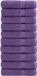 vidaXL Serviettes de bain SOLUND 10 pièces 600 g/m² 100x150 cm Violet Coton