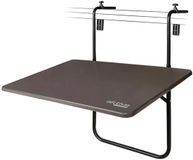 Aktive Opklapbare En Hangende Metalen Tafel Voor Balkon 60x40 Cm Zilver