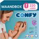 Confy Premium Couches Taille 1 Nouveau-né 2-5kg - 5 x 44 pièces