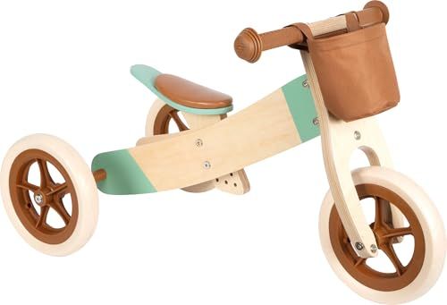 small foot loopfiets en driewieler Maxi karamelbruin, in hoogte verstelbaar, voor kinderen vanaf 12 maanden, 12498