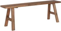 Mica Decorations Bold Houten Bankje - L108 x B20 x H37 cm - Gerecycled Hout - Bruin