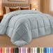 Utopia Bedding Dekbed dekbedovertrek - gewatteerd dekbed met hoeklussen - doos gestikt alternatief dekbed (kingsize, lichtgrijs)