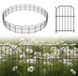 Clôture de jardin en métal avec système d'emboîtement pour jardin et cour