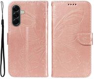 Selected by GSMpunt.nl Hoesje Geschikt voor Samsung Galaxy A57 | Wallet Vlinder Book Case Kunstleer | Portemonnee | Standaard | Roze Goud