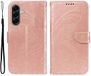 Selected by GSMpunt.nl Hoesje Geschikt voor Samsung Galaxy A57 | Wallet Vlinder Book Case Kunstleer | Portemonnee | Standaard | Roze Goud