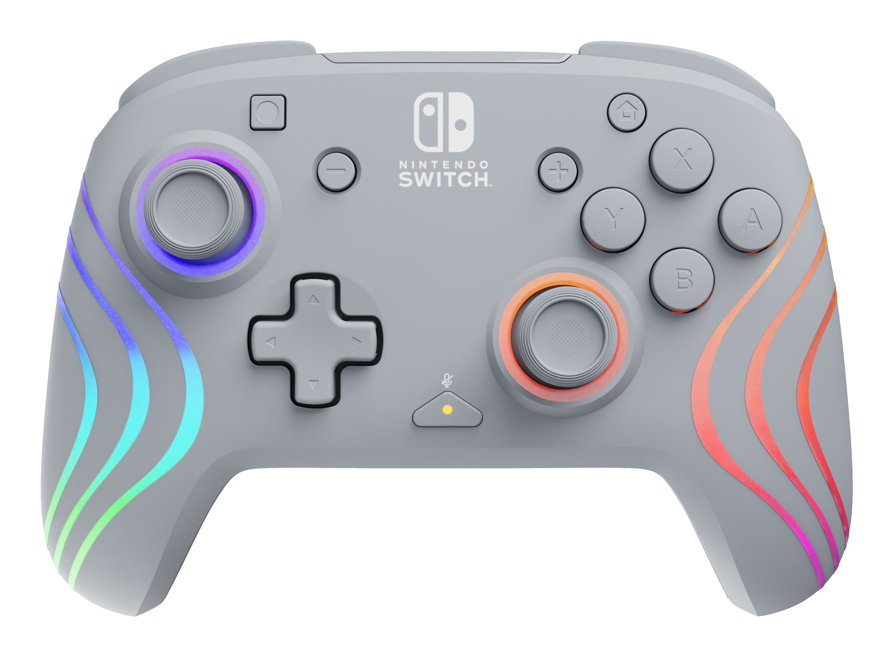 PDP Afterglow Wave Grijs Bedrade Controller voor Nintendo Switch/OLED - USB - Gamepad