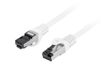 Lanberg PCF8-10CU-0050-W Netwerkkabel Wit 0,5 m Cat8.1 S/FTP Rond