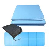 Relaxdays Yogamat, 6 mm dik, 61 x 183 cm, kleurkeuze | Opvouwbaar, met tas, antislip, sportmat, yoga, pilates, fitness