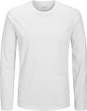 JACK&JONES JJEORGANIC BASIC TEE LS O-NECK NOOS Heren Lange mouwen shirts Wit S