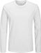 JACK&JONES JJEORGANIC BASIC TEE LS O-NECK NOOS Heren Lange mouwen shirts Wit S
