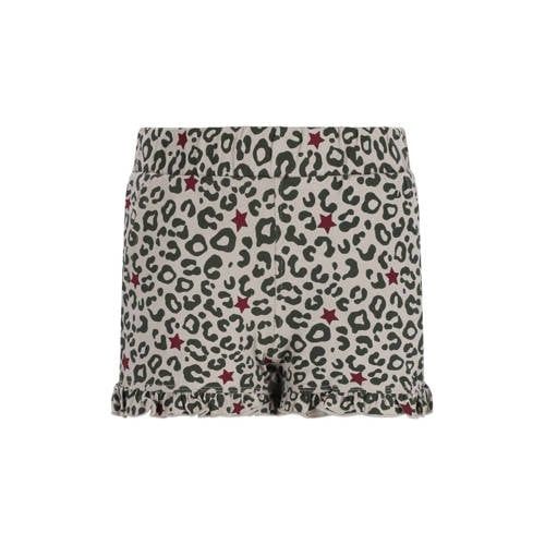 TYGO & vito relaxed casual short met panterprint grijs